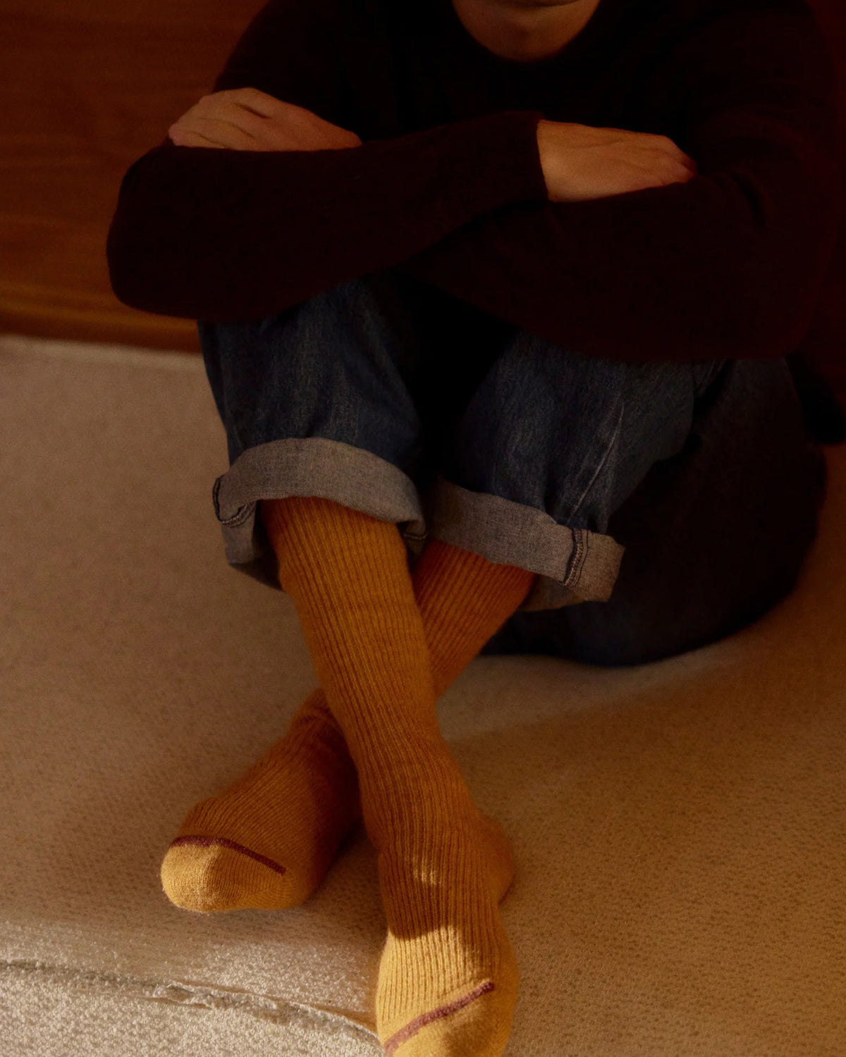 Thunders Love Mohair Wool Collection Socks - Cinnamon