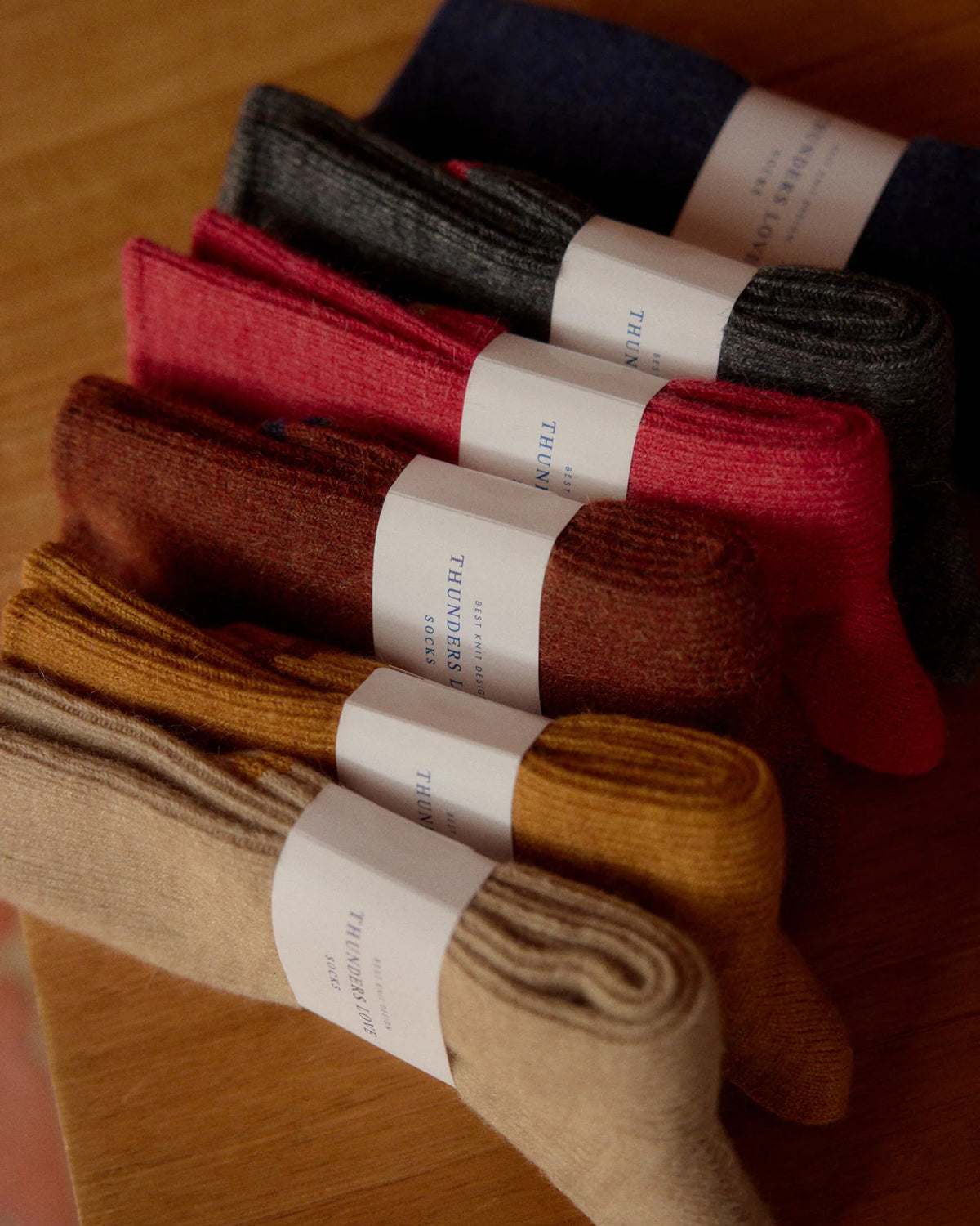 Thunders Love Mohair Wool Collection Socks - Navy