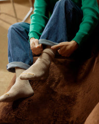 Thunders Love Mohair Wool Collection Socks - Raw White