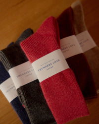 Thunders Love Mohair Wool Collection Socks - Strawberry
