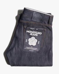 MOMOTARO JEANS #300 Cotton Silk Slim Fit Mens Jeans - 15oz Zimbabwe Cotton & Silk Selvedge Denim / Zipper