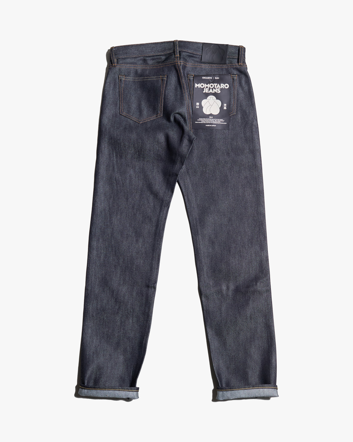 MOMOTARO JEANS #300 Cotton Silk Slim Fit Mens Jeans - 15oz Zimbabwe Cotton & Silk Selvedge Denim / Zipper