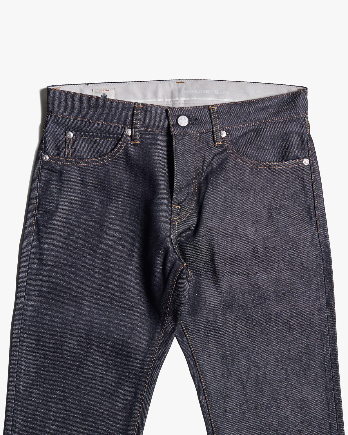 MOMOTARO JEANS #300 Cotton Silk Slim Fit Mens Jeans - 15oz Zimbabwe Cotton & Silk Selvedge Denim / Zipper