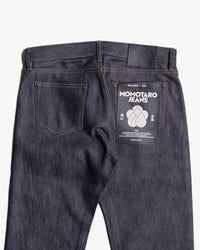 MOMOTARO JEANS #300 Cotton Silk Slim Fit Mens Jeans - 15oz Zimbabwe Cotton & Silk Selvedge Denim / Zipper