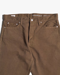 MOMOTARO JEANS MMJZ6403 #100 Straight Fit Mens Moss-Dyed Selvedge Jeans - Khaki