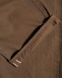MOMOTARO JEANS MMJZ6403 #100 Straight Fit Mens Moss-Dyed Selvedge Jeans - Khaki