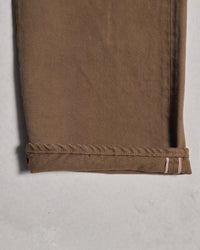 MOMOTARO JEANS MMJZ6403 #100 Straight Fit Mens Moss-Dyed Selvedge Jeans - Khaki