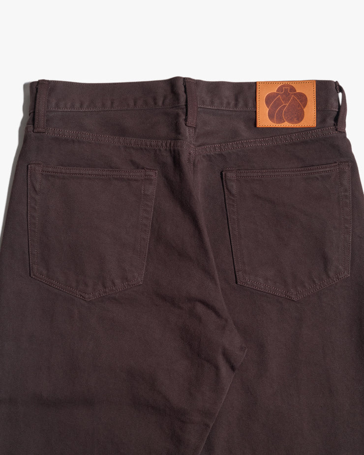 Momotaro Jeans MMJE6400 #100 Onigurumi Dyed Straight Fit Mens Selvedge Jeans - Brown