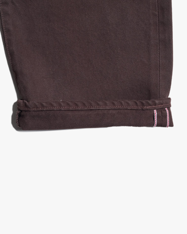 Momotaro Jeans MMJE6400 #100 Onigurumi Dyed Straight Fit Mens Selvedge Jeans - Brown