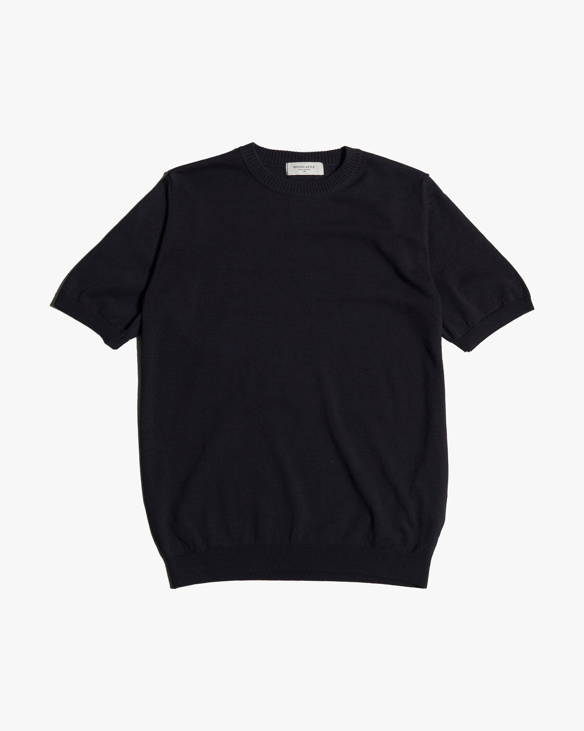 Mooncastle Ice Cotton Crew Neck Tee - Black