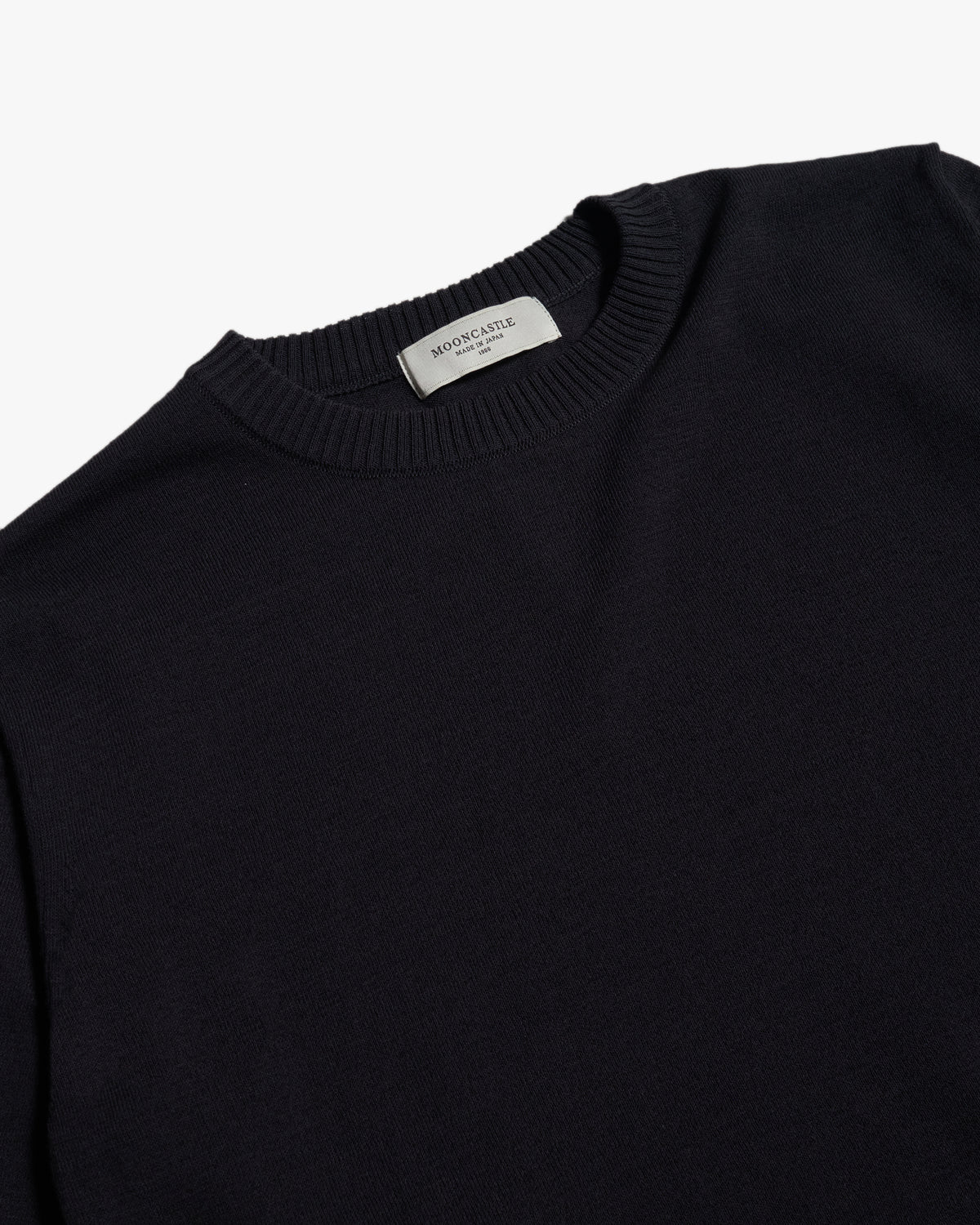 Mooncastle Ice Cotton Crew Neck Tee - Black