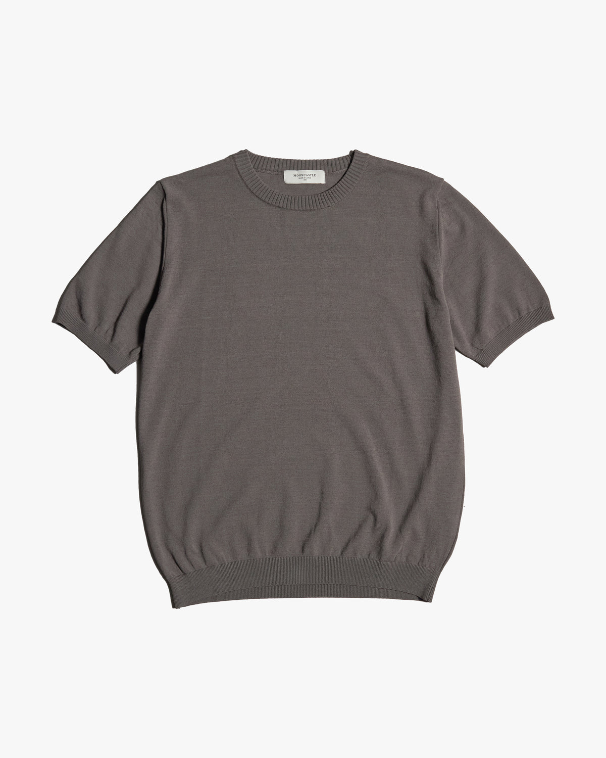 Mooncastle Ice Cotton Crew Neck Tee - Charcoal | Mooncastle T Shirts | JEANSTORE