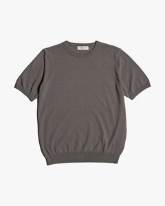 Mooncastle Ice Cotton Crew Neck Tee - Charcoal