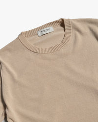 Mooncastle Ice Cotton Crew Neck Tee - Latte Beige
