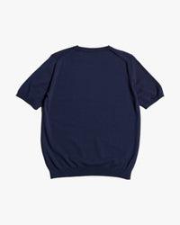 Mooncastle Ice Cotton Crew Neck Tee - Navy