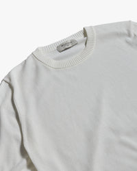 Mooncastle Ice Cotton Crew Neck Tee - Off White