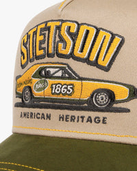 Stetson Racing Trucker Cap - Green / Beige | Stetson Hats | JEANSTORE