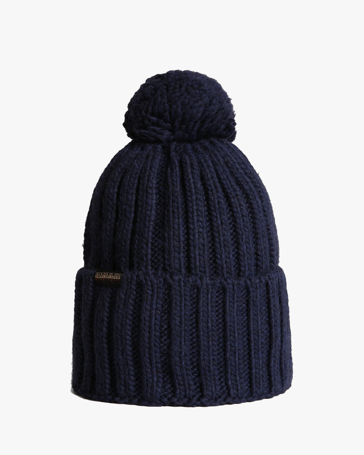 Napapijri Semiury Bobble Beanie - Blue Marine | Napapijri Hats | JEANSTORE