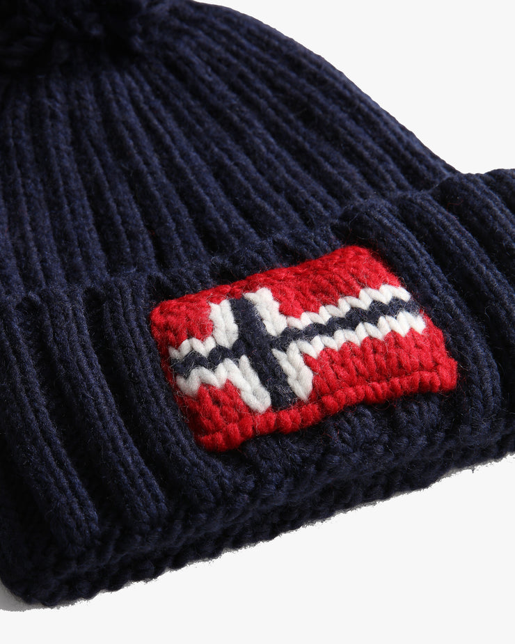 Napapijri Semiury Bobble Beanie - Blue Marine | Napapijri Hats | JEANSTORE