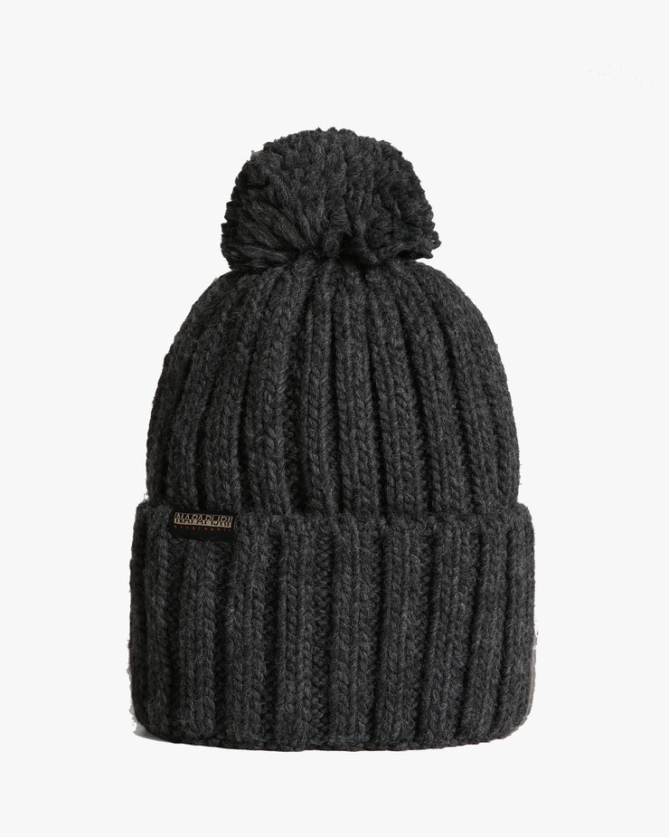 Napapijri Semiury Bobble Beanie - Dark Grey Melange