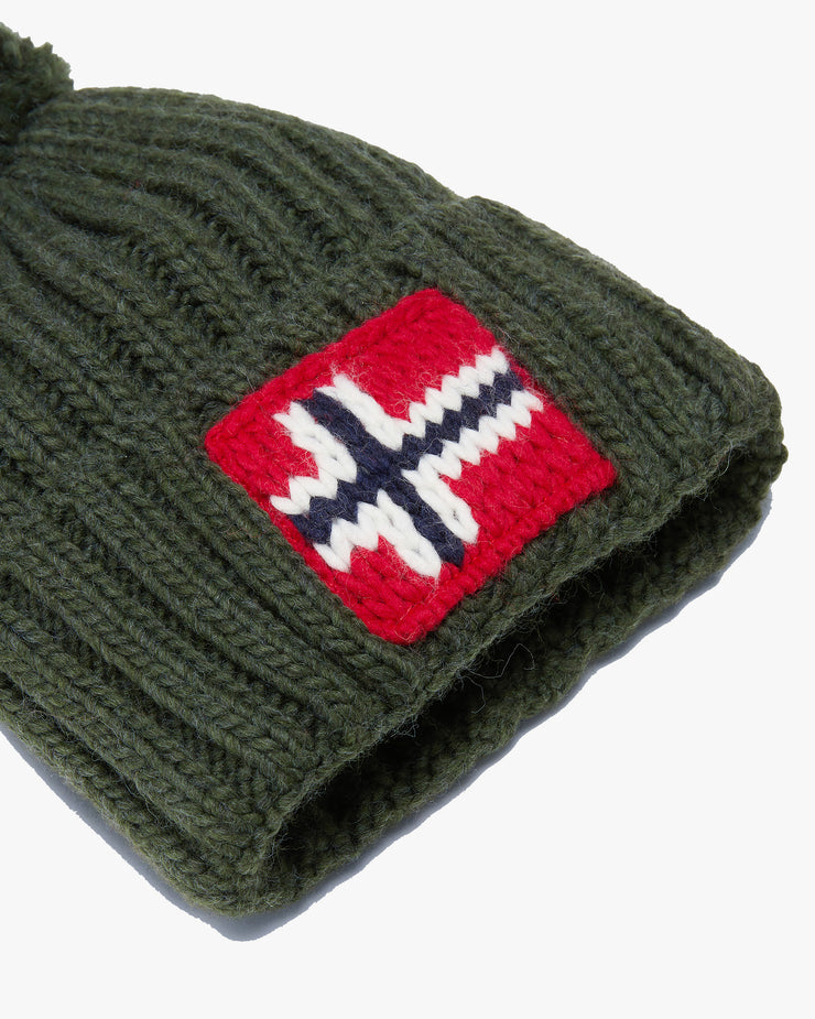 Napapijri Semiury Bobble Beanie - Green Urban