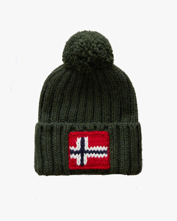 Napapijri Semiury Bobble Beanie - Green Urban