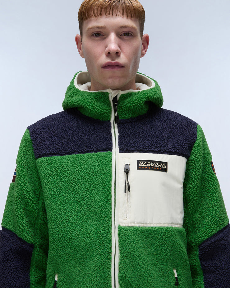 Napapijri Yupik Full Zip Fleece - Green Kelly | Napapijri Sweaters & Knitwear | JEANSTORE