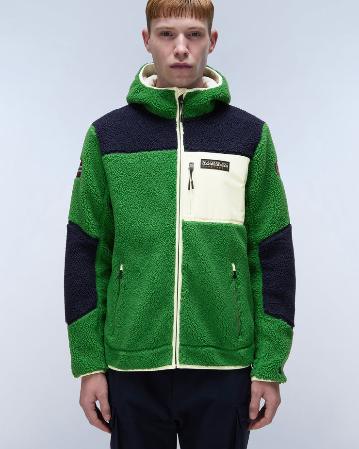 Napapijri Yupik Full Zip Fleece - Green Kelly | Napapijri Sweaters & Knitwear | JEANSTORE