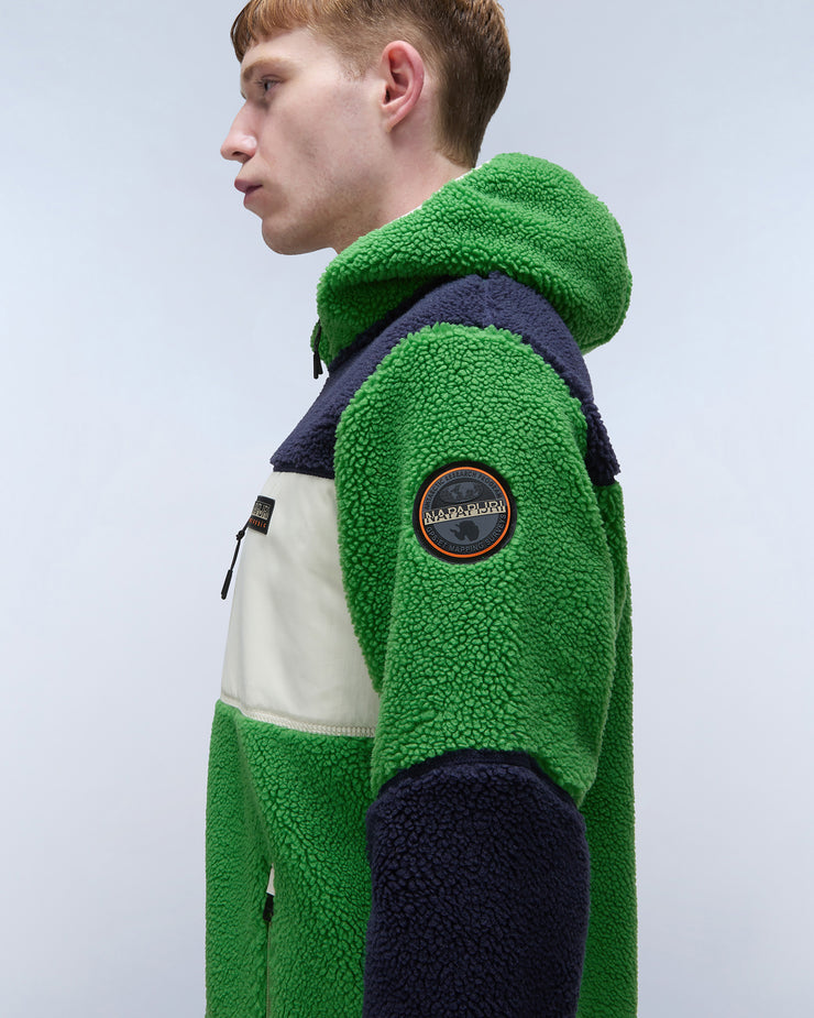 Napapijri Yupik Full Zip Fleece - Green Kelly | Napapijri Sweaters & Knitwear | JEANSTORE