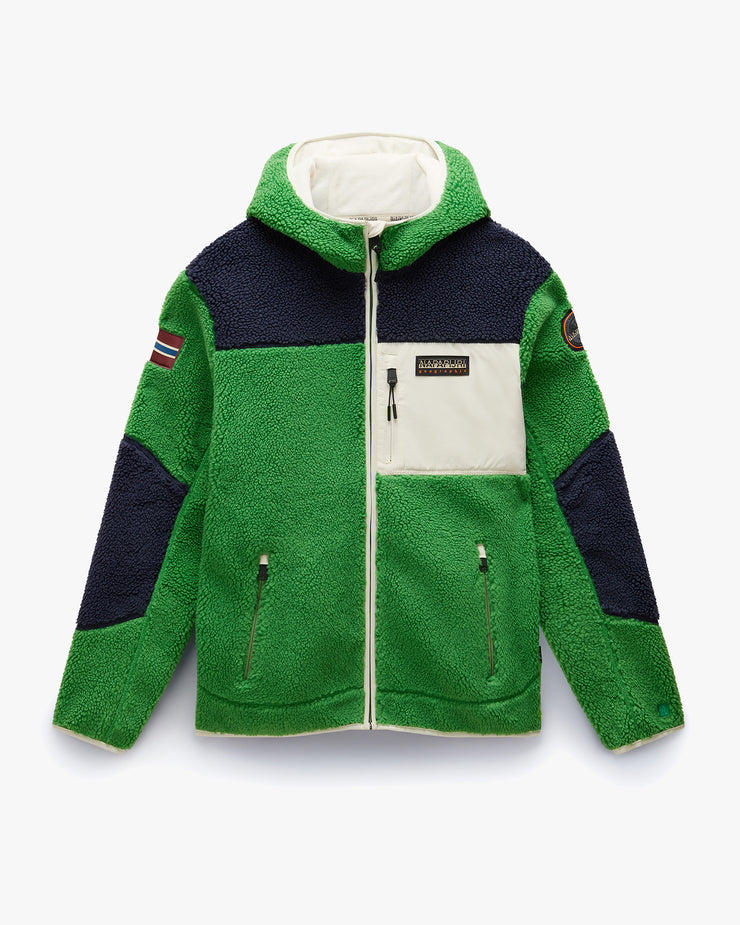 Napapijri Yupik Full Zip Fleece - Green Kelly | Napapijri Sweaters & Knitwear | JEANSTORE