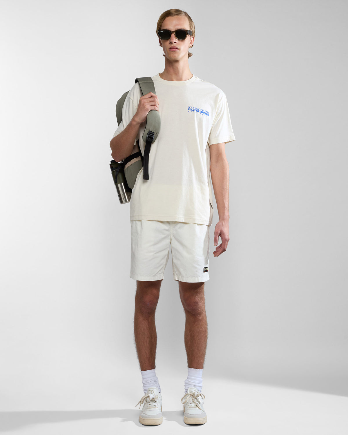 Napapijri Boyd Bermuda Shorts - White Whisper | Napapijri Shorts | JEANSTORE