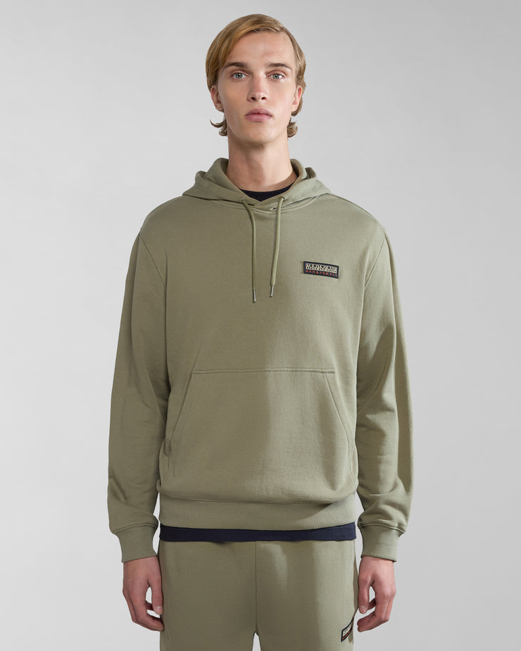 Napapijri Iaato Summer Hoodie - Green Lichen | Napapijri Sweaters & Knitwear | JEANSTORE