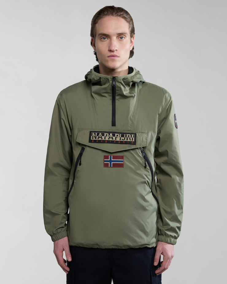 Napapijri Rainforest Ripstop Anorak Jacket - Green Lichen