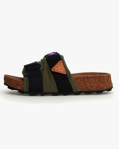 Flower Mountain Niwa Slipper Sandals - Khaki / Black