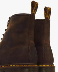 Dr Martens 1460 Lace Up Leather Boots - Dark Brown Crazy Horse