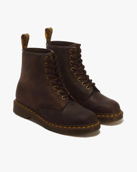Dr Martens 1460 Lace Up Leather Boots - Dark Brown Crazy Horse