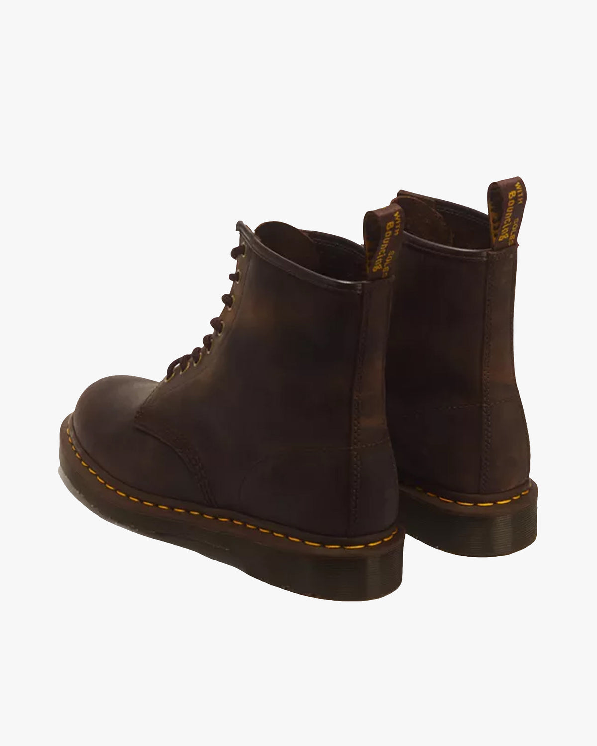 Dr Martens 1460 Lace Up Leather Boots - Dark Brown Crazy Horse