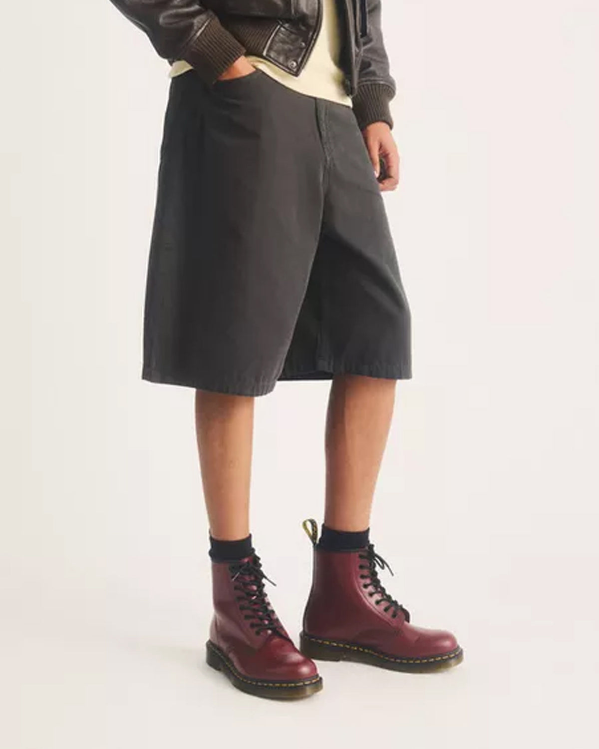 Dr Martens 1460 Lace Up Leather Boots - Cherry Red Smooth