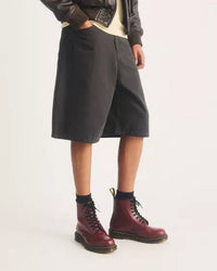 Dr Martens 1460 Lace Up Leather Boots - Cherry Red Smooth