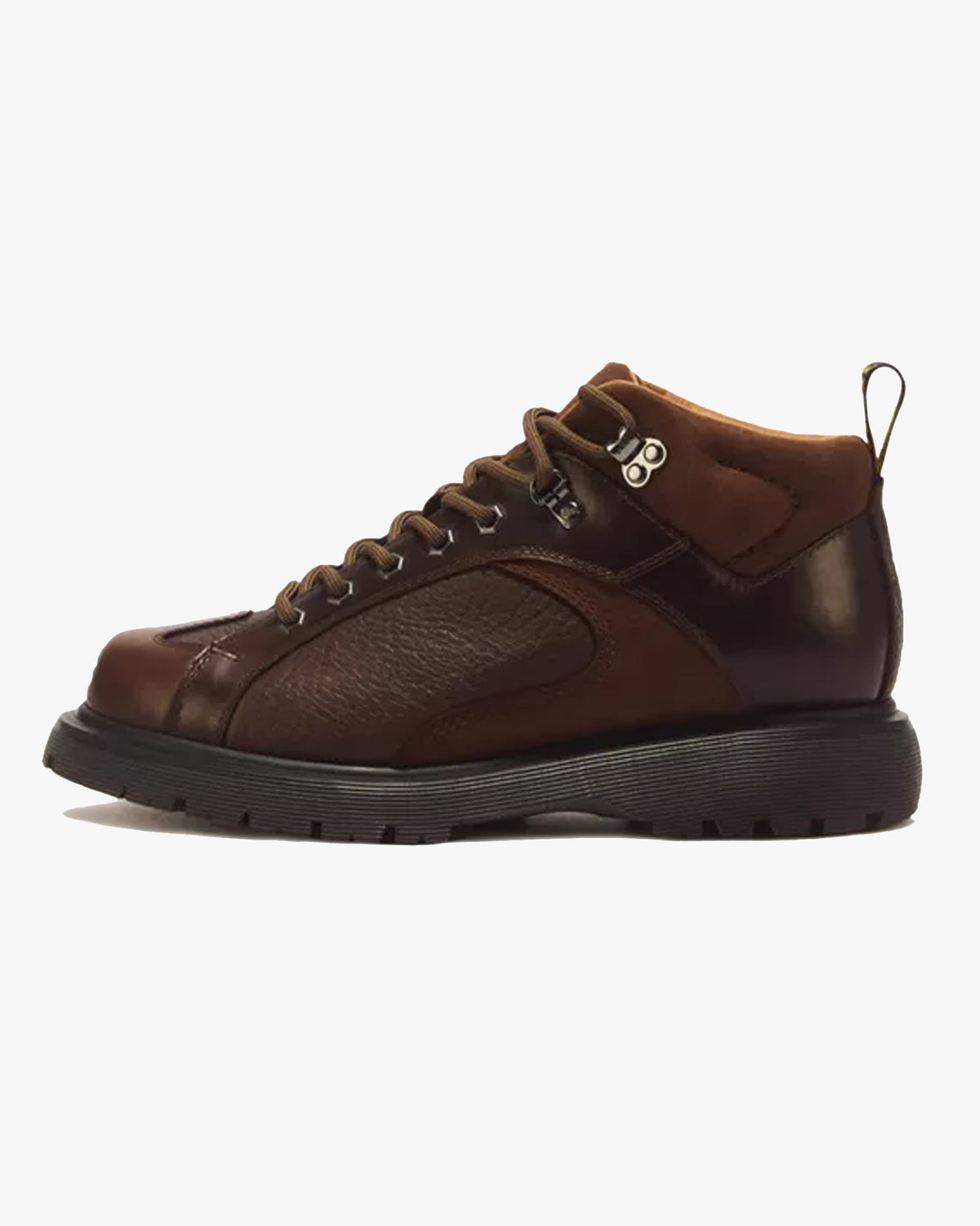 Dr Martens Wayborne Leather Boots - Dark Brown Mayhem Leather