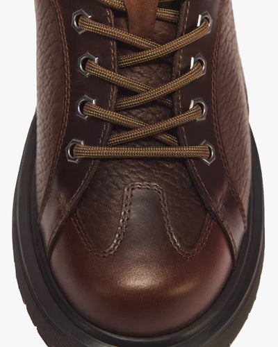 Dr Martens Wayborne Leather Boots - Dark Brown Mayhem Leather