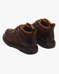 Dr Martens Wayborne Leather Boots - Dark Brown Mayhem Leather