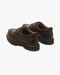 Dr Martens Lowell 4-Eye Moc Toe Shoe - Olive Mayhem RB