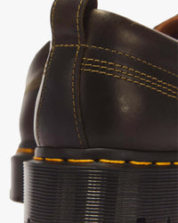 Dr Martens Lowell 4-Eye Moc Toe Shoe - Olive Mayhem RB