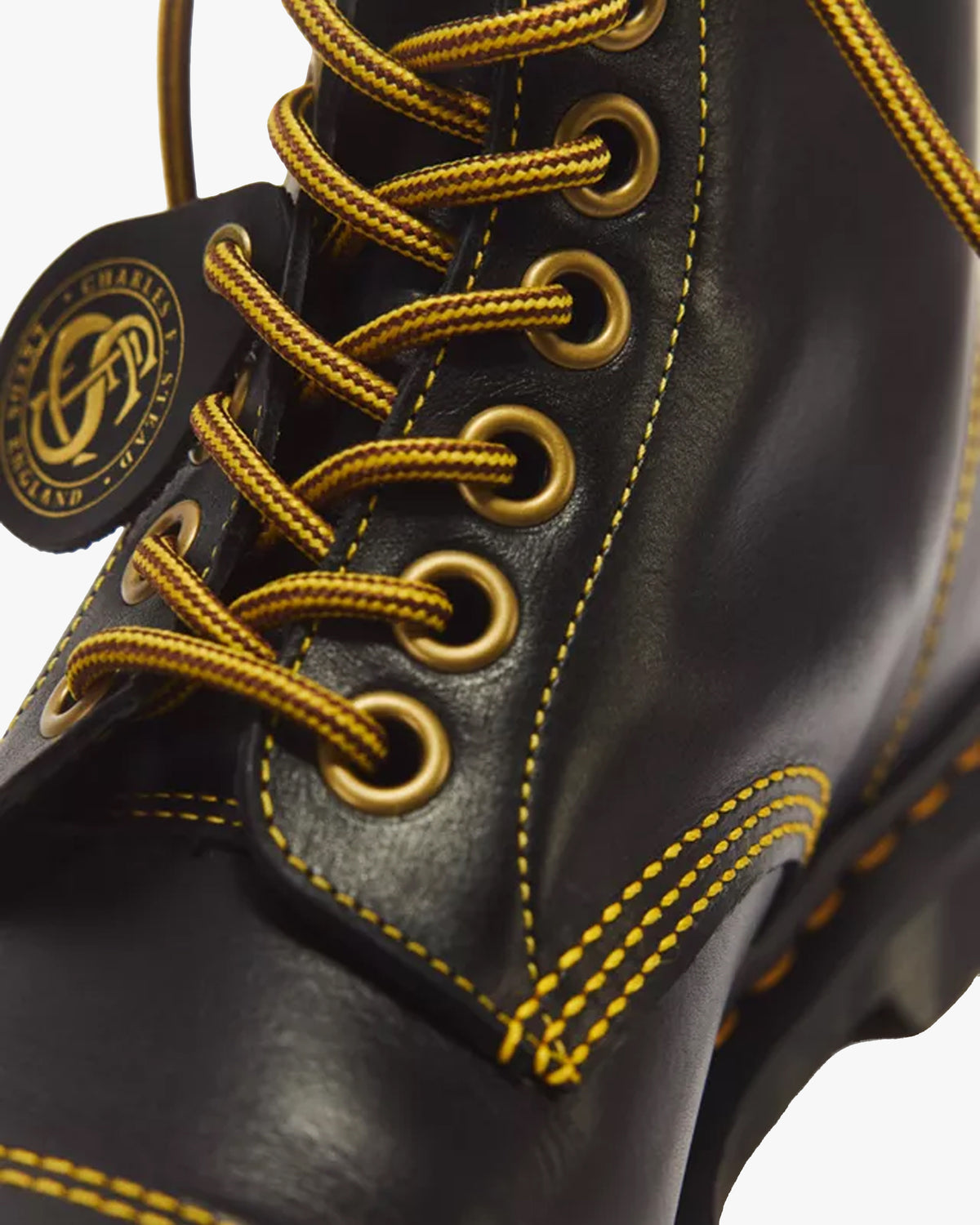 Dr Martens Made in England 1460 Cappers Leather Boot - Black Classic Calf