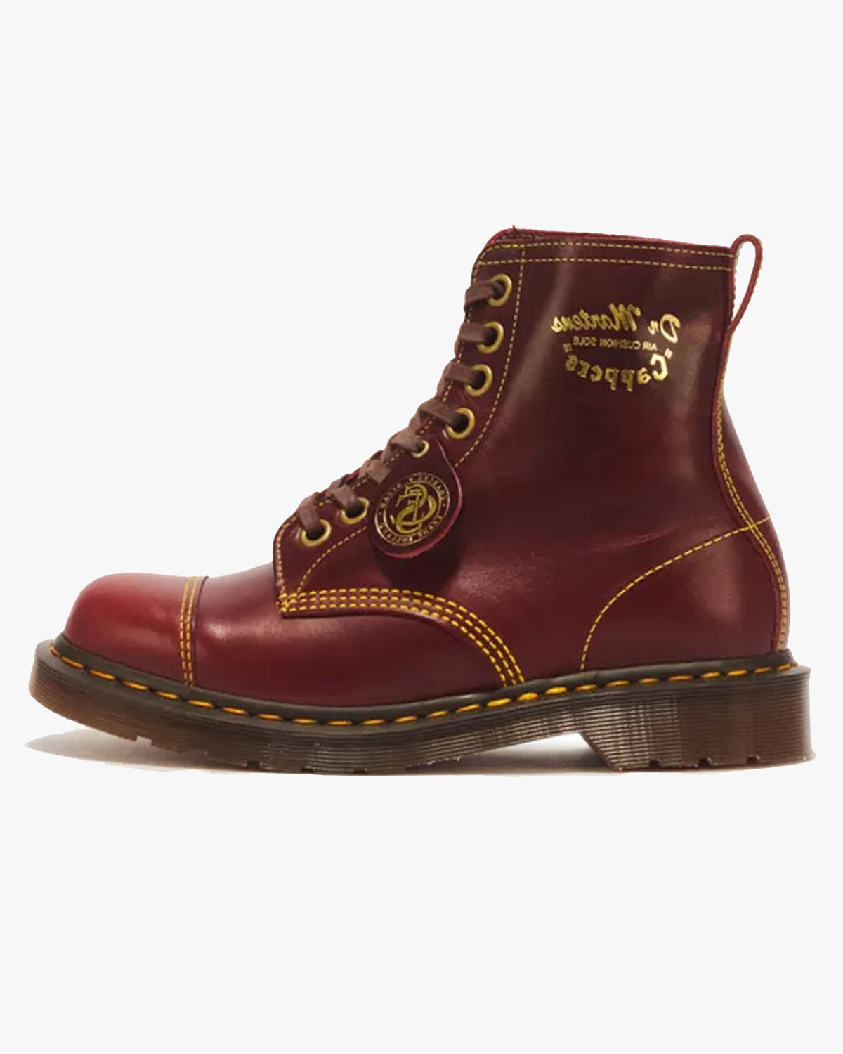 Dr Martens Made in England 1460 Cappers Leather Boot - Burgundy Classic Calf