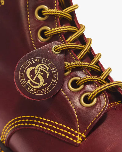 Dr Martens Made in England 1460 Cappers Leather Boot - Burgundy Classic Calf
