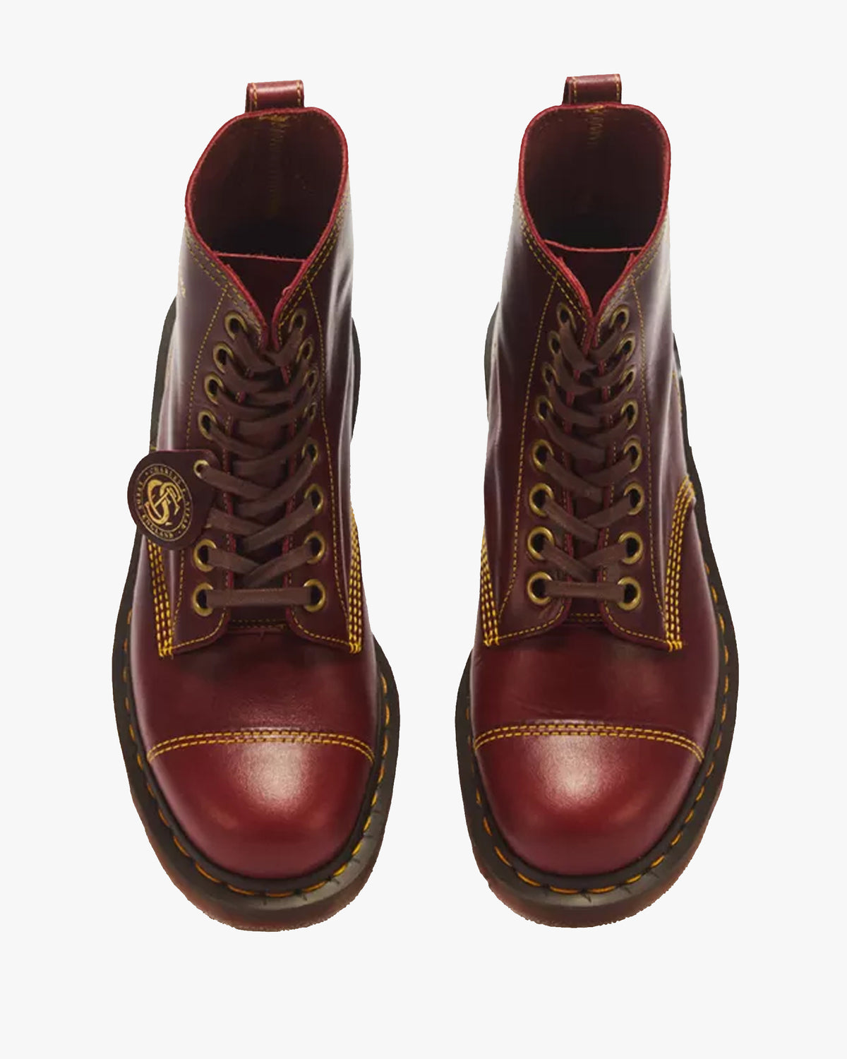 Dr Martens Made in England 1460 Cappers Leather Boot - Burgundy Classic Calf