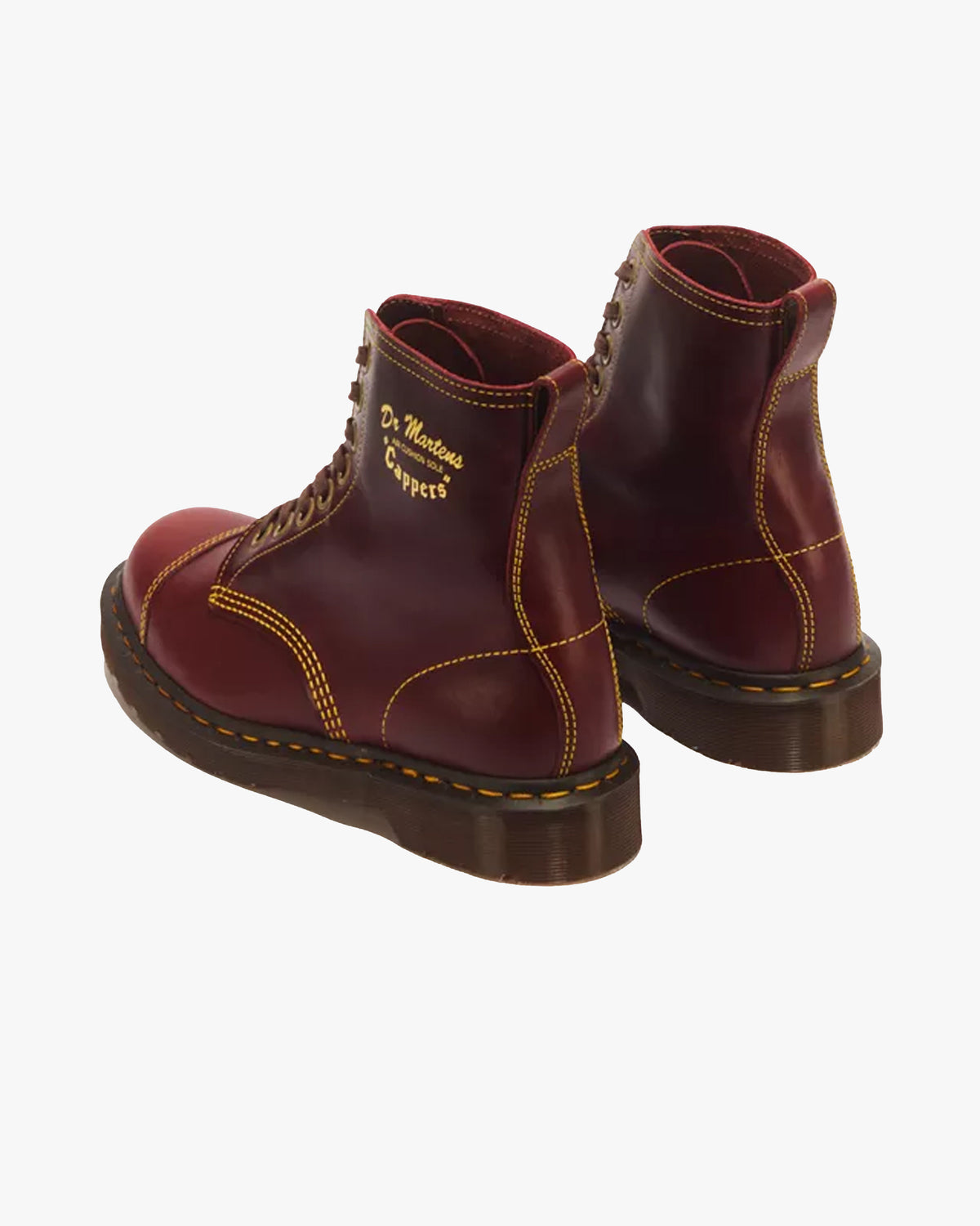 Dr Martens Made in England 1460 Cappers Leather Boot - Burgundy Classic Calf