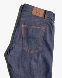 Nudie Gritty Jackson Regular Fit Mens Jeans - Dry Dusk Selvedge